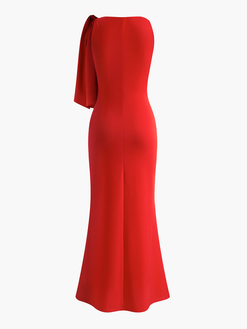 Rochie lungă fără mâneci, cu detaliu înnodat elegant