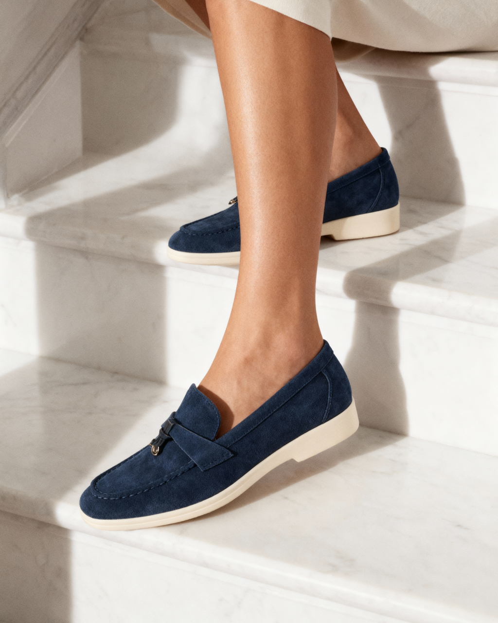 Old Money Suede Lady Loafers